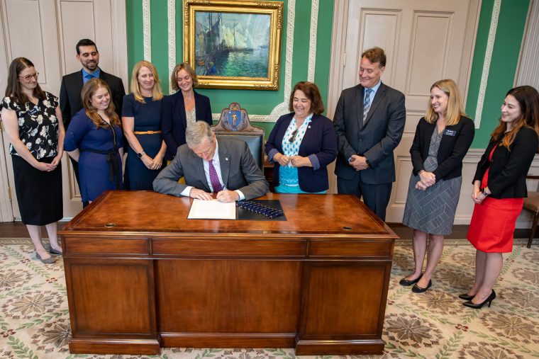 The Massachusetts Poaching/Compact Bill ceremonial signing with the Governor 